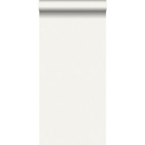 Walls4You papier peint uni vieux blanc - 0,53 x 10,05 m - 935340