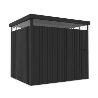 Wasabi - Abri de jardin extérieur en métal 5,23 m2 Quarz - Épaisseur robuste 0,40 mm - Lampe incluse - Fermeture à clé