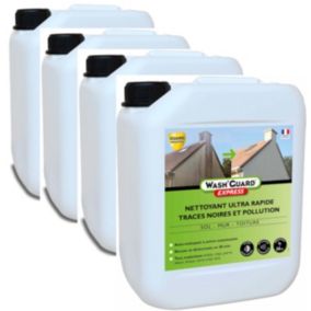 WashGuard Express 4x5L 20L Nettoyant extérieur désincrustant ultra rapide jusqu'à 120m²
