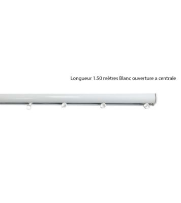 WAVE - Tringle Rail - L. 1,50 m - Ouverture Centrale - Effet Vague