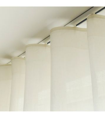 WAVE - Tringle Rail - L. 1,50 m - Ouverture Centrale - Effet Vague