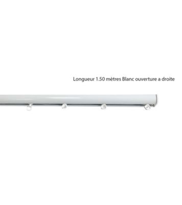 WAVE - Tringle Rail - L. 1,50 m - Ouverture à Droite - Effet Vague
