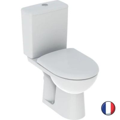 WC au sol sans bride GEBERIT SH Renova + abattant fermeture ralentie et déclipsable