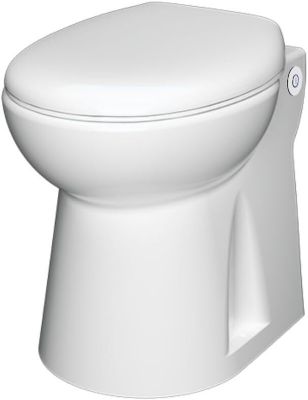 WC broyeur 500W, double chasse, frein de goulotte, relevage 3m vertical, 30m horizontal, fabrication française