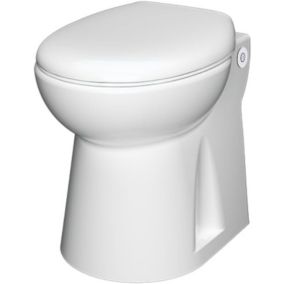 WC broyeur 500W, double chasse, frein de goulotte, relevage 3m vertical, 30m horizontal, fabrication française