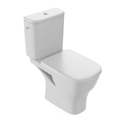 WC à poser sans bride sortie horizontale JACOB DELAFON Struktura avec abattant