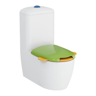 WC à poser sans bride VitrA Sento Kids Blanc + réservoir + abattant ...