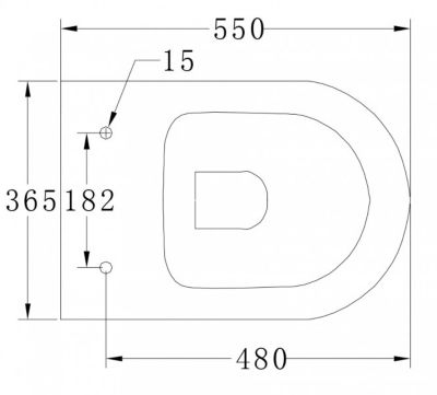 WC suspendu B-8030R en noir mat avec siège à fermeture en douceur Softclose