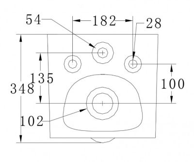 WC suspendu B-8030R en noir mat avec siège à fermeture en douceur Softclose