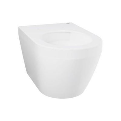 WC suspendu compact GROHE Euro Ceramic blanc sans bride