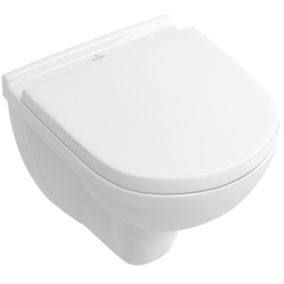 WC suspendu compact sans bride O.novo VILLEROY ET BOCH 36 x 49 cm + abattant