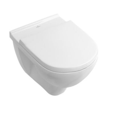 WC suspendu compact sans bride VILLEROY ET BOCH O.novo 36 x 56 avec abattant