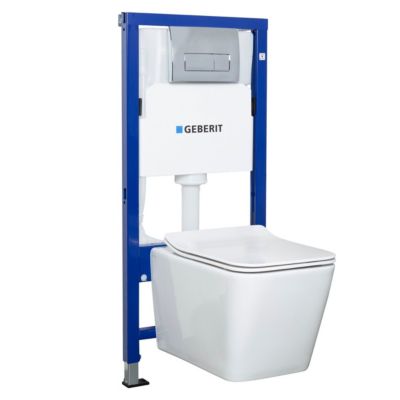 WC suspendu GEBERIT blanc pack complet TINOS