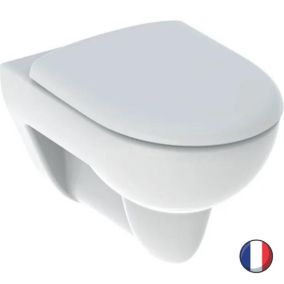 WC suspendu GEBERIT Renova + abattant standard, Blanc