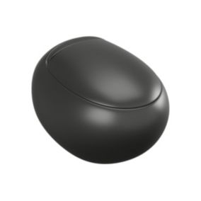 WC suspendu noir mat en céramique - HURO II