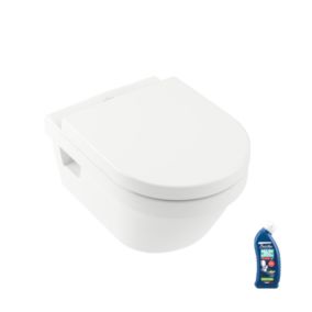 WC suspendu sans bride VILLEROY ET BOCH Architectura + abattant + Gel WC