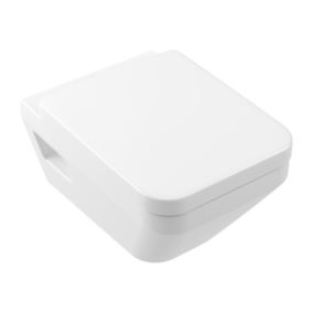 WC suspendu sans bride VILLEROY ET BOCH Architectura Twistflush rectangle avec abattant