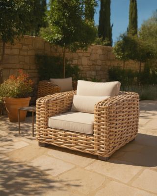 Weaverly - Fauteuil de jardin en rotin tressé