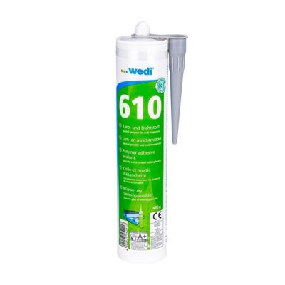 Wedi - Colle polymère 610  étanchéité 310 ml