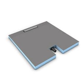 Wedi - Receveur à carreler Wedi Fundo Plano Linea avec barrette courte 120 x 90 cm