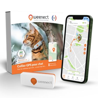 Weenect XS - collier gps pour chat ( white edition)