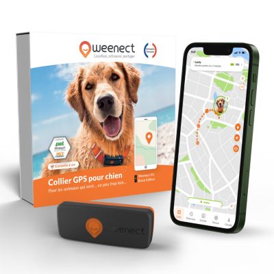 Weenect XS - collier gps pour chien ( black edition)
