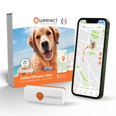Weenect XS - collier gps pour chien ( white edition)