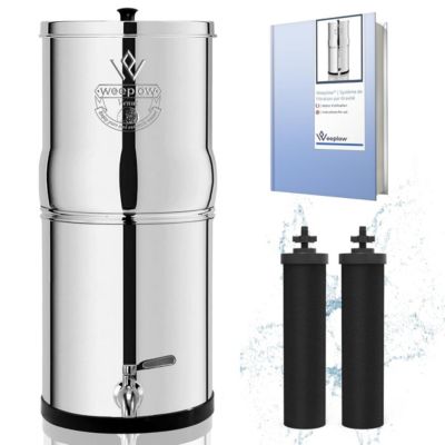 Weeplow(r) Earth 8.5L Édition Essentielle - système de filtration par gravité pour eau potable