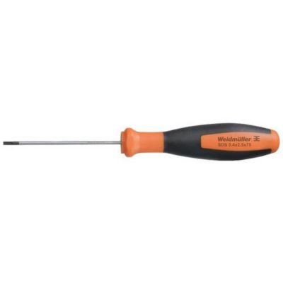 Weidmüller SDS 0.4x2.5x75 tournevis fente, lame 75 mm, largeur 2,5 mm, manche isolé VDE