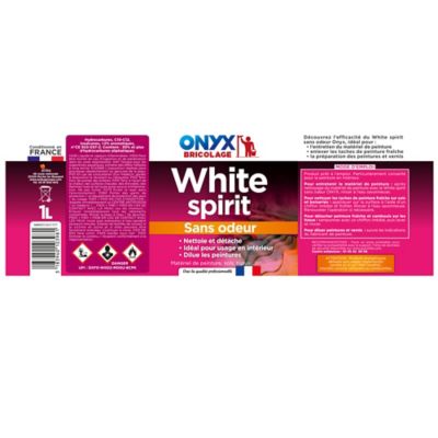 White Spirit Désaromatisé Onyx gamme Bricolage - 5L