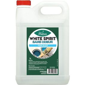 White Spirit spécial travaux en intérieur sans odeur 5L Phebus