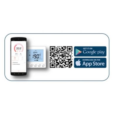 Wi-Fi Régulateur de température programmable, SN-10, 16A, 230 V, Blanc