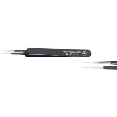 Wiha 32334 Pince brucelle de précision pointue très fine 110 mm