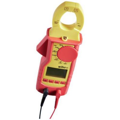 Wiha 45219 pince ampèremétrique numérique CAT IV 1000 V - True RMS, test continuité et diode, câble de test inclus.