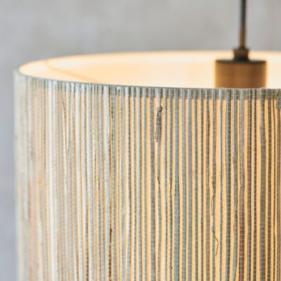 WIMEA Suspension nature, métal/jonc de mer, E27 52W ampoule non incluse