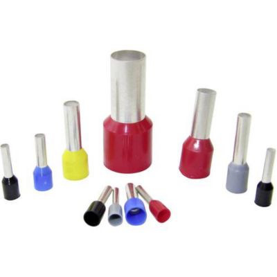 WKK Ce 100012W embout simple de câble isolé 10 mm², manche 12 mm, crème