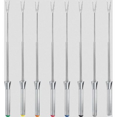 WMF 415130011 - LONO - Appareil à Fondue pour 8 personnes, avec caquelon et 8 fourchettes en Inox