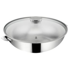 Wok avec couvercle 26cm inox Lagostina 12138042026