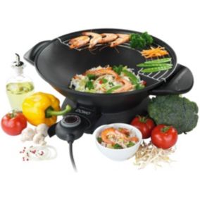 Wok electrique 5,5l 1800w noir Domo DO.8708