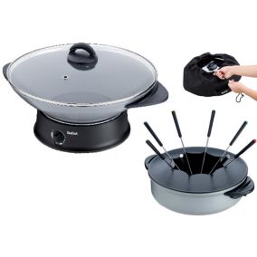 Wok et fondue 1200w 8 personnes Tefal WK3020