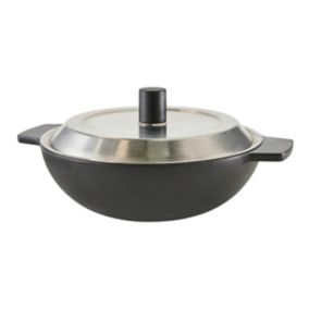 Wok multifonction GoodHome en fonte et acier inoxydable