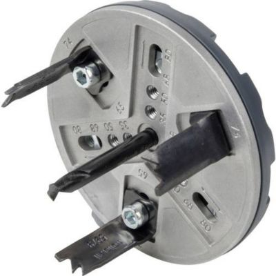 Wolfcraft 5985000 scie-cloche réglable AH 45-130, profondeur de coupe 30 mm, 1 pièce