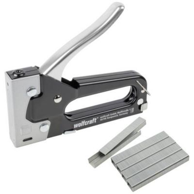 Wolfcraft tacocraft 6 - Agrafeuse manuelle métal compatible agrafes type 053 (4-10 mm)