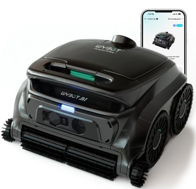 WYBOT B1 robot piscine sans fil - contrôle app - nettoyage fond/parois/coins -2 brosses latérales