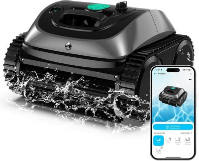 WYBOT OS800 Robot Piscine Sans Fil Nettoyage Automatique Fond Parois Ligne d'Eau