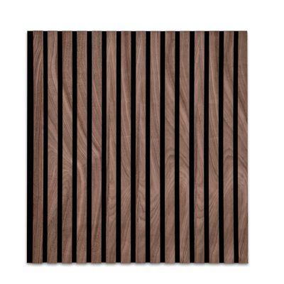 x 1 Pièce Panneaux acoustiques, 60 x 60 cm, Noyer noir