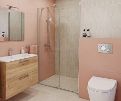 X-MOTION Porte de douche 200x110cm Coulissante, anticalcaire avec profilé chrome brillant (SATBWIXM110NIKA)
