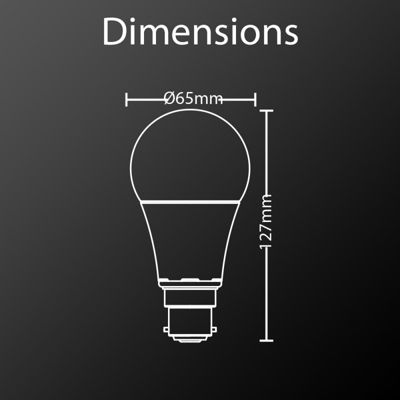 Xanlite - Ampoule LED A60, culot B22, 14,2W cons. (100W eq.), lumière blanc chaud - MB1521G