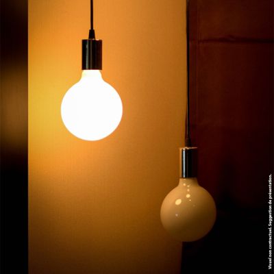 Xanlite - Ampoule LED G125 Opaque, culot E27, conso. 17W, 2452 Lumens, Blanc chaud - RFE2452BO