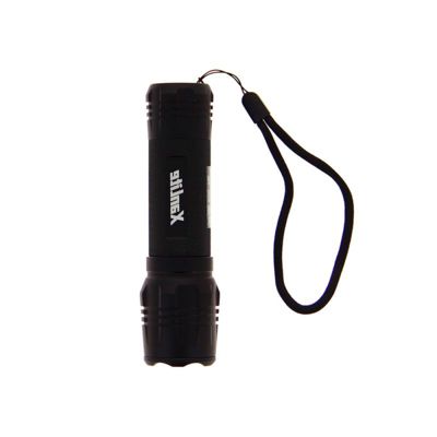 Xanlite - Lampe Torche LED Métallique, x3 Modes d'Eclairage, 600 Lumens, Piles Incluses - TO600M